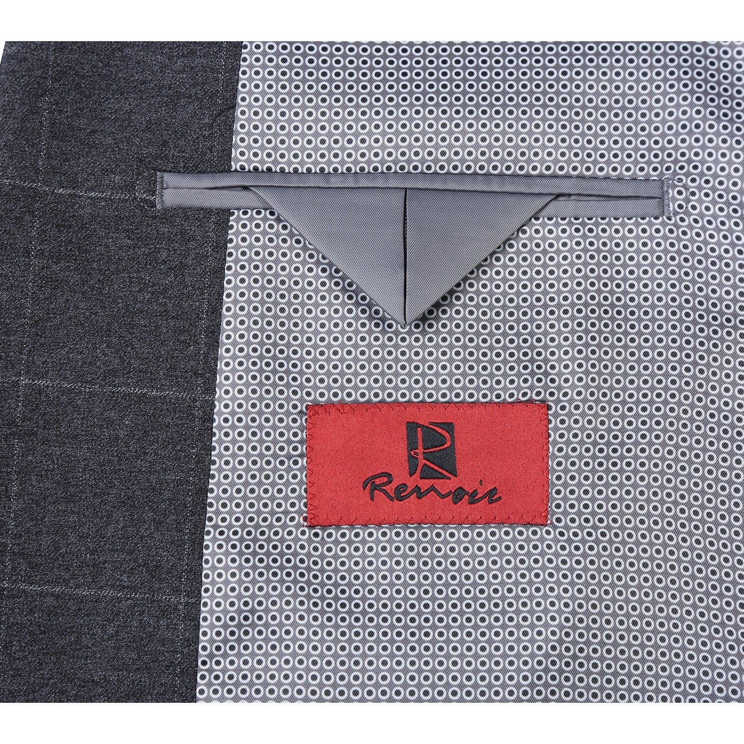 293-31 Men's Slim Fit Checked Suits - 38Lx32W