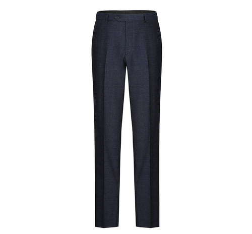 "Navy   Classic Fit Wool Blend Men's Suit - Two Button Basic"