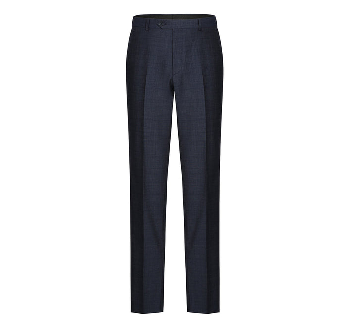 "Navy   Classic Fit Wool Blend Men's Suit - Two Button Basic"