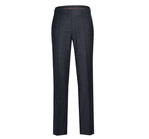 "Charcoal Grey Slim Fit Wool Suit - Men's Basic Two Button"