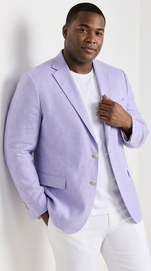 Men’s Lavender Sport Coat – Two-Button Wedding, Business and Smart Casual Blazer