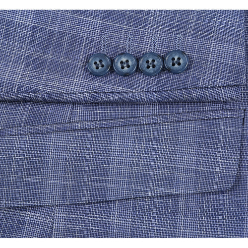 293-24 Men's Slim Fit Checked Suits