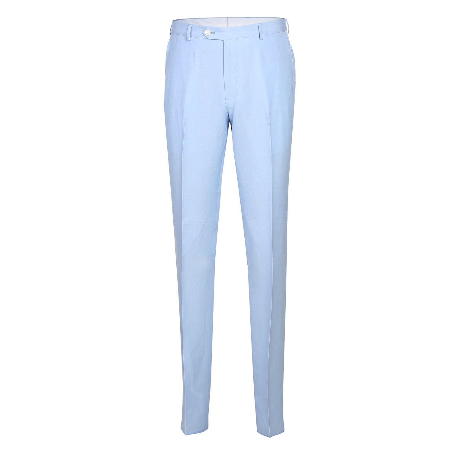 611-5 Men's New Slim Fit Checked Linen Suits - 38Lx32W