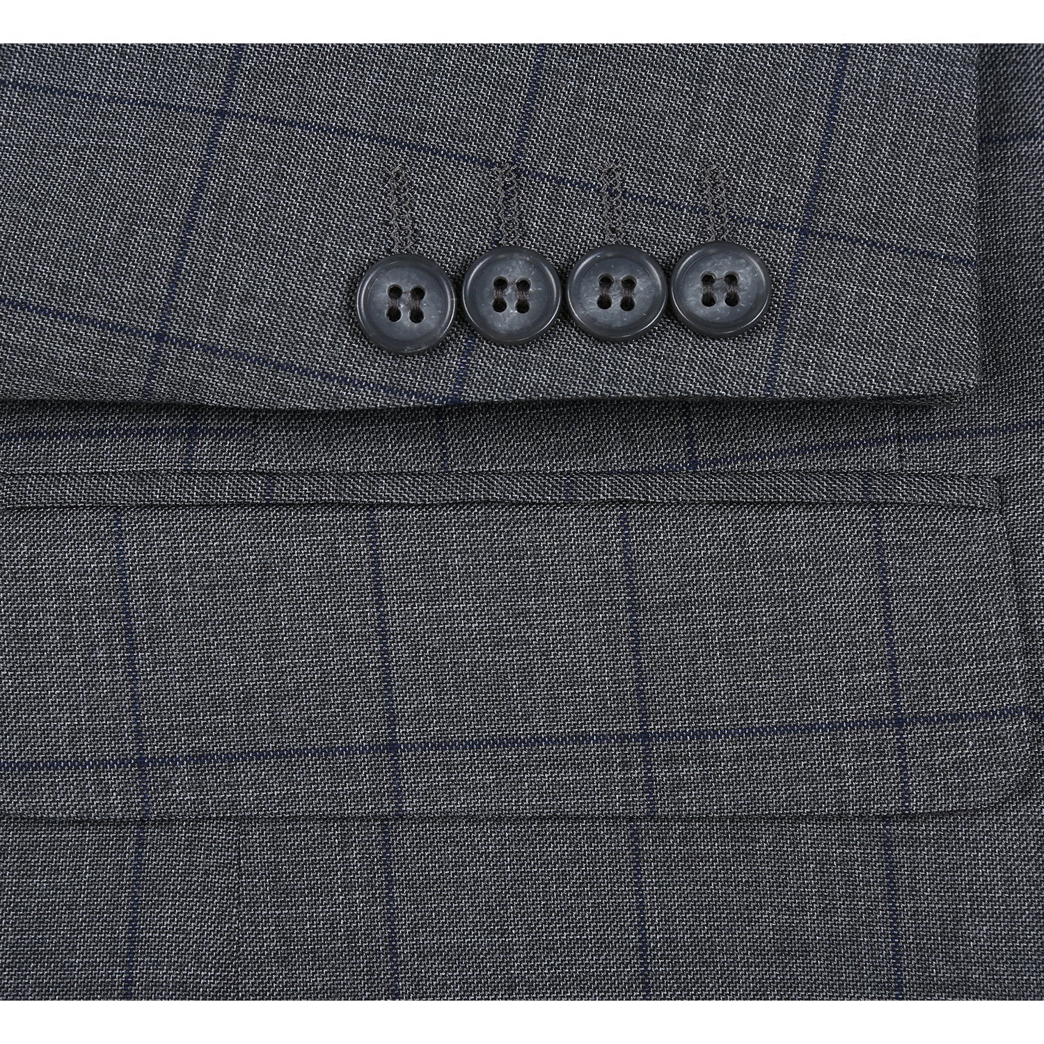 293-44 Men's Double-Breasted New Slim Fit Suits - 36Rx30W