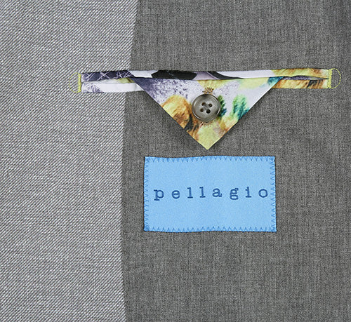 Half Canvas Slim Fit Blazer in Gray - 38R