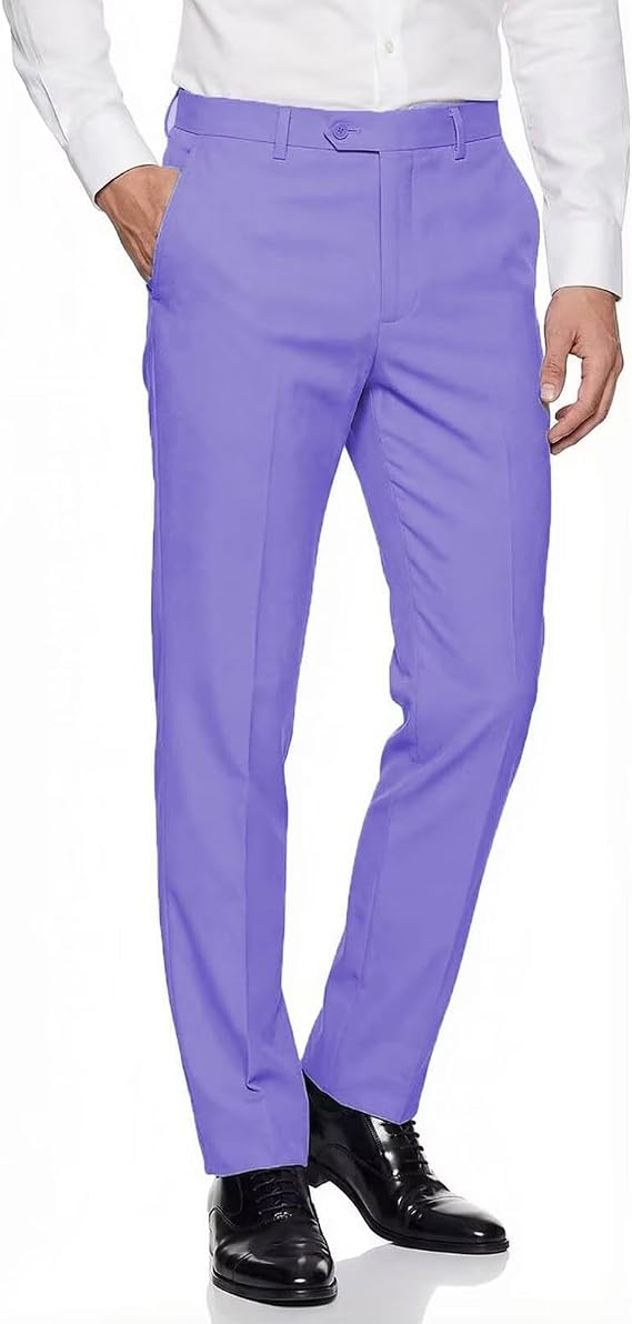 Mens Expandable Waist Business Casual Dress Pants - dress size pants : 28 Unfinished bottom