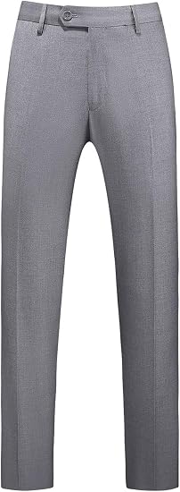 Mens Dress Pants Front Flat Fit Casual Pants - dress size pants : 28 Unfinished bottom