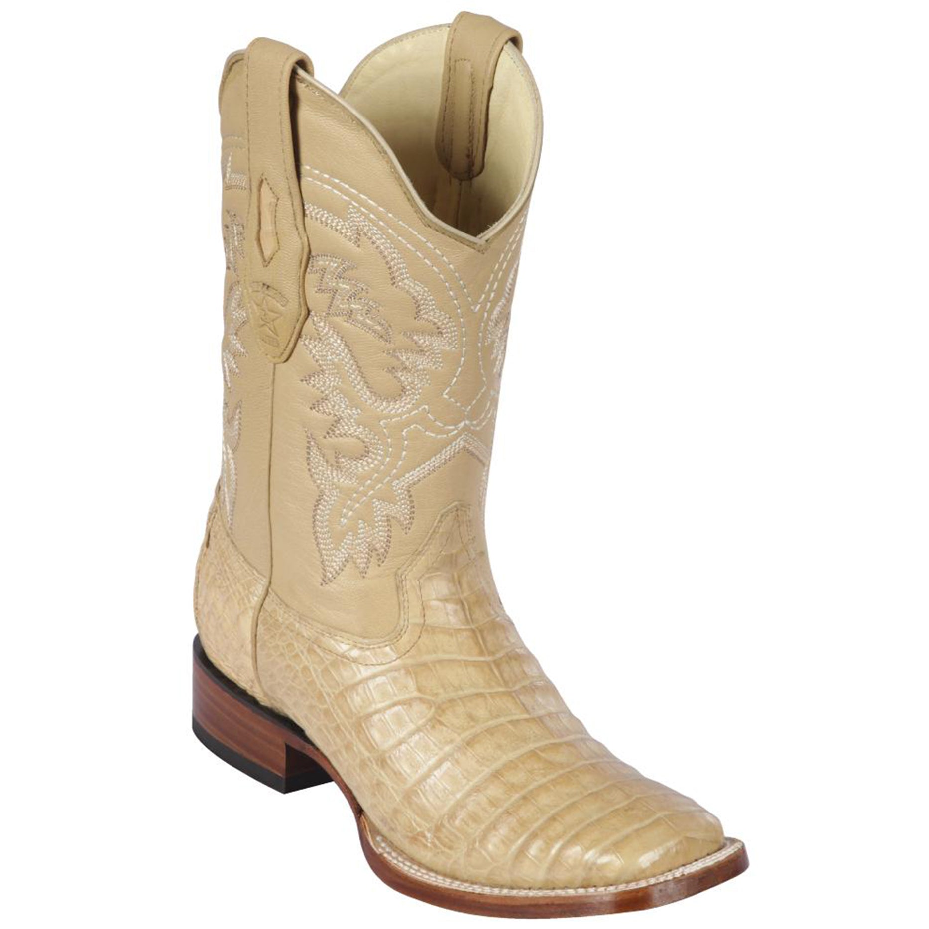 Caiman Belly Oryx Square Toe Cowboy Boots - EE