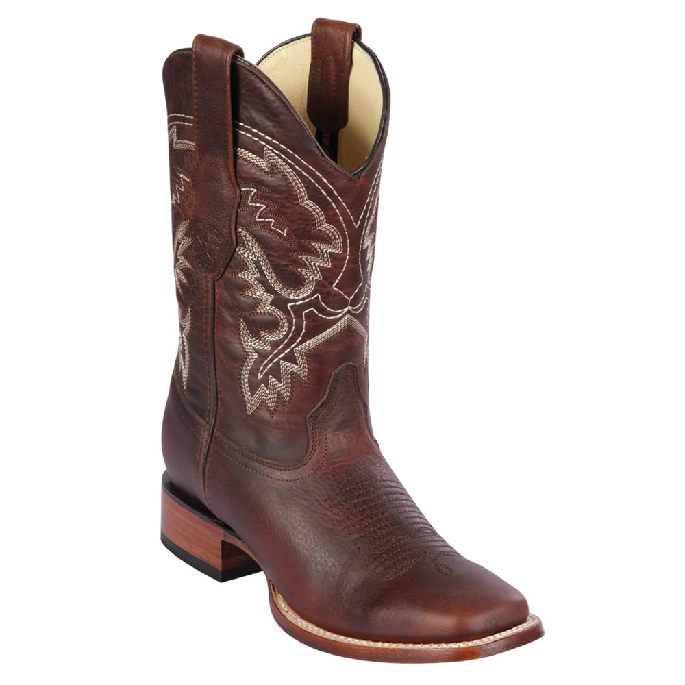 Los Altos Boots - Mens Dress Cowboy Boot - Low Priced Men's Square Toe Cowboy Boots- in Honey - 6