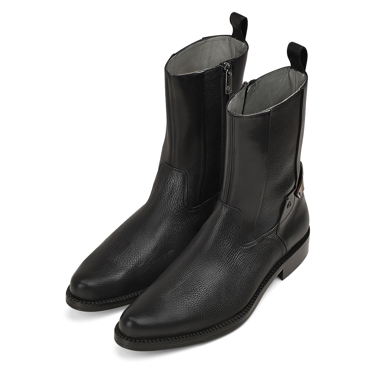 Black Deer Dress Boot - Black