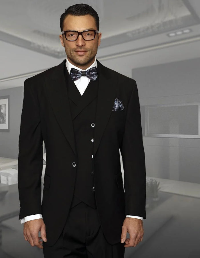 Statement Men's 100% Wool Double Breasted Suit Vest Quality Craftsmanship