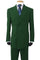 "Classic Fit Double Breasted Men's Suit - Green"