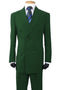 "Classic Fit Double Breasted Men's Suit - Green"