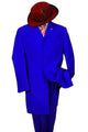 "Royal Blue Men's Classic 2PC Long Zoot Suit - Fashionable Elegance"