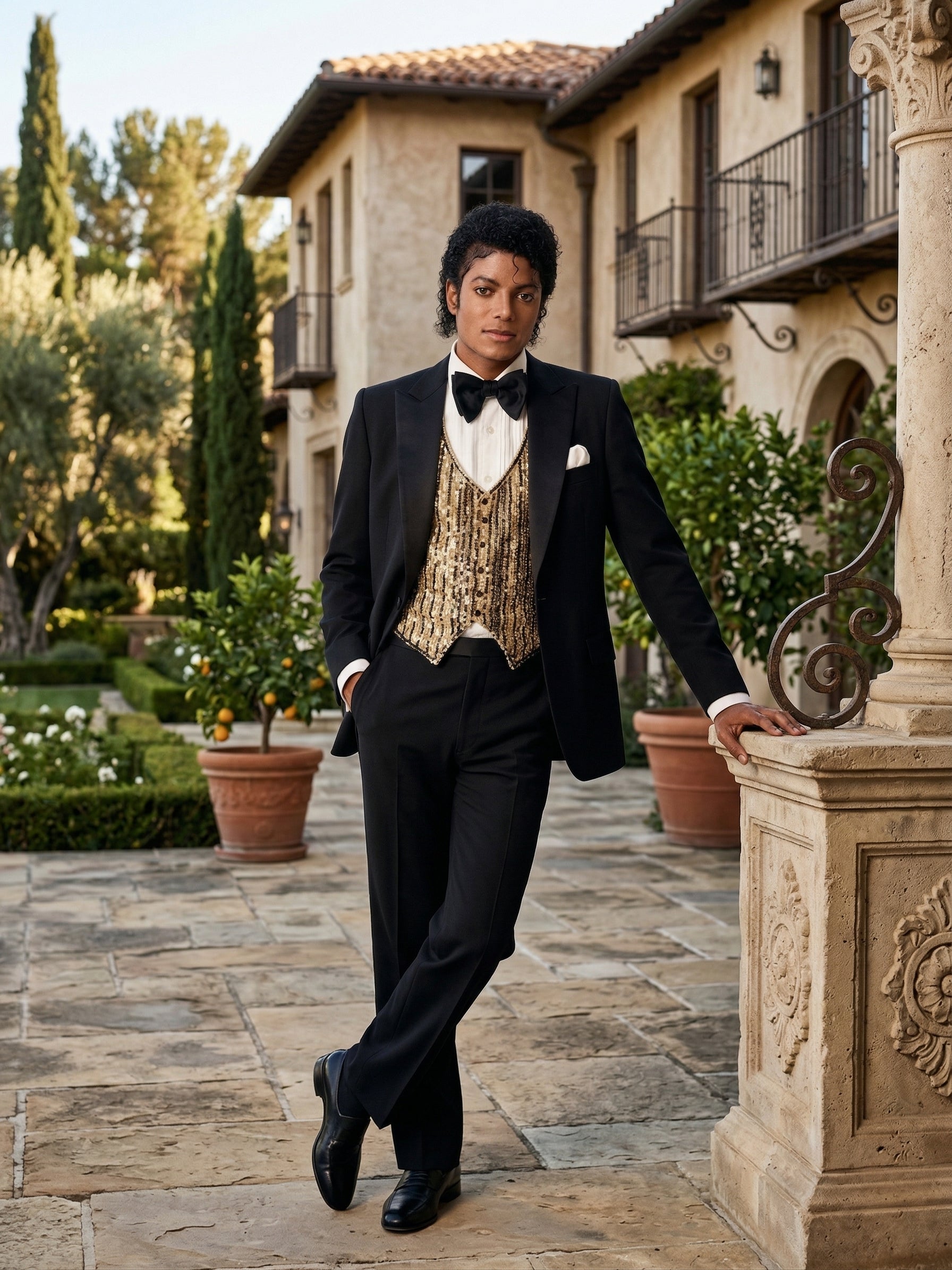 Men’s Black Tuxedo Blazer Michael Jackson Award Ceremony Vintage Jacket – Classic Formal, Elegant Party Dinner Jacket - 36 Short