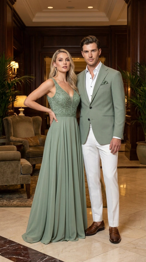 Mens Sage Green Blazer Two Button Notch Lapel Formal Jacket for Wedding, Summer and Party Wear in Light Green Sport Jacket