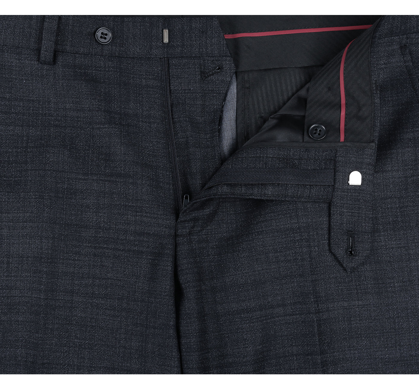 558-2 Men's Two Piece Slim Fit Wool Blend Suit - 36Sx30W