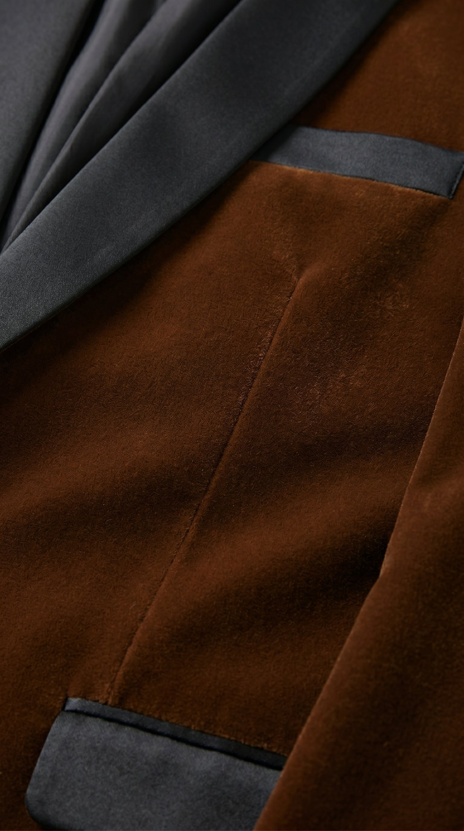 Men’s Brown Camel Bronze Velvet Tuxedo Jacket, Shawl Lapel Wedding Prom Dinner Blazer - Blazer Sportcoat