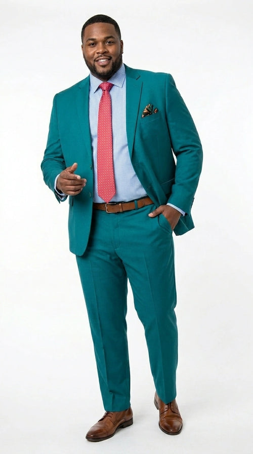 Men’s Teal Green Dark Turquoise Suit – Elegant Formal Suit for Business, Wedding, Party and Modern Style Wear