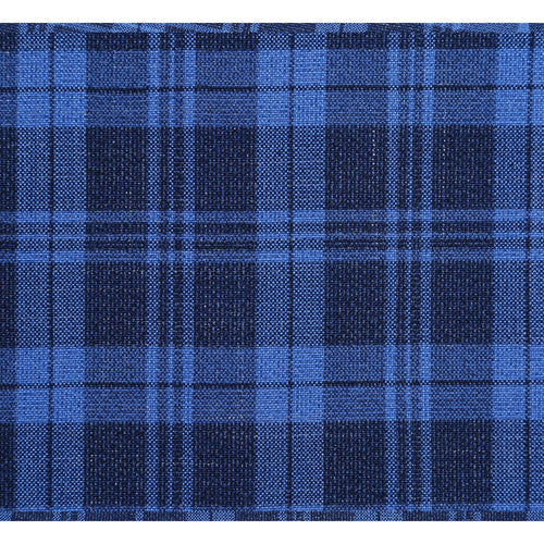 "Men's Slim Fit Blazer - Two Button Sport Coat in Royal & Navy Blue Windowpane Plaid"