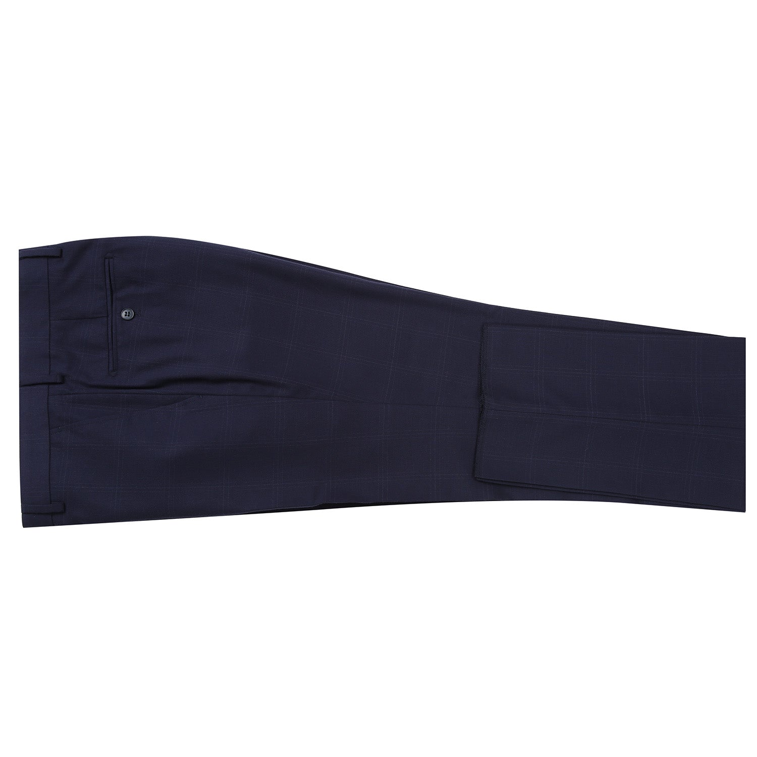 293-29 Men's Slim Fit Checked Suits - 38Lx32W