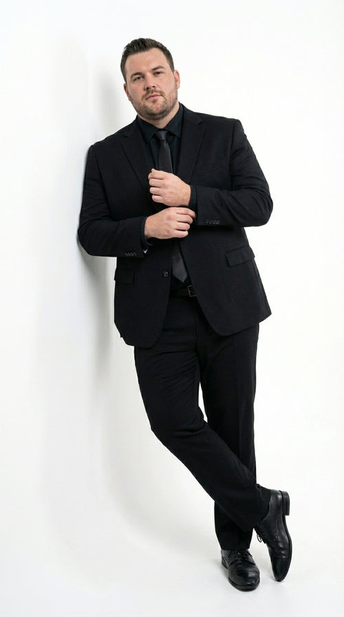 Mens Black Blazer – John Wick Inspired Classic Formal Blazer for Men Sleek Action Style Evening Jacket