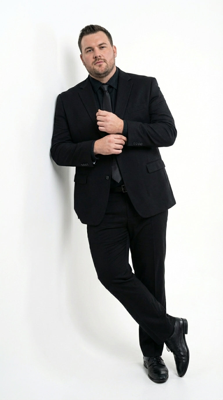 Mens Black Blazer – John Wick Inspired Classic Formal Blazer for Men Sleek Action Style Evening Jacket - 36 Short