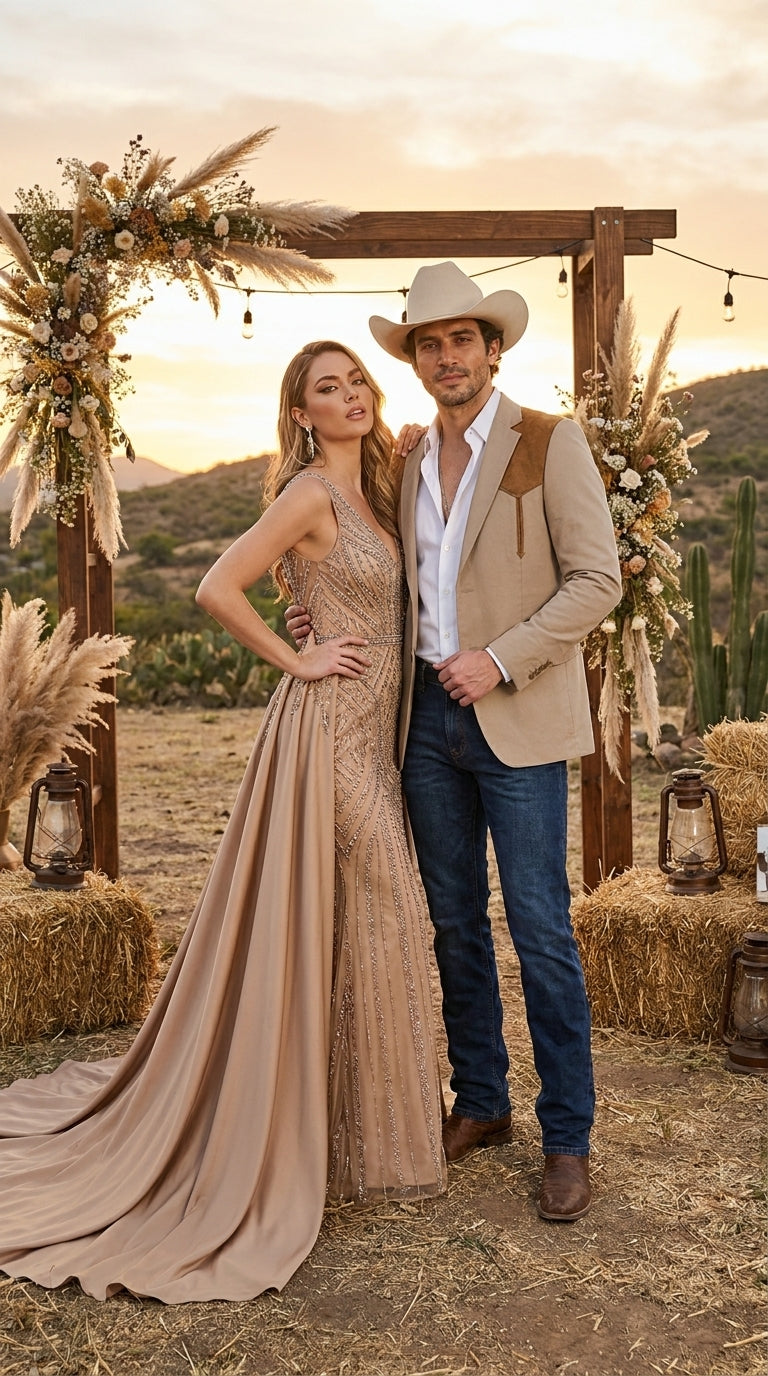 Men’s Khaki Western Blazer with Suede Yokes, Cowboy Sport Coat , Ranch and Country Events in Tan Khaki Color By Platini - 36 Short