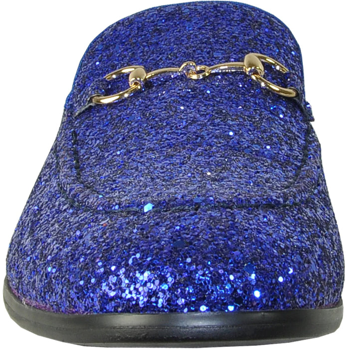 "Royal Blue Glitter Sequin Men's Prom 2026 Tuxedo Loafer - Modern Style"