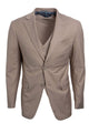 Mens Stacy Adams Suit -Stacy Adams Suit Men's Two Button Vested Suit with Notch Lapel in Tan