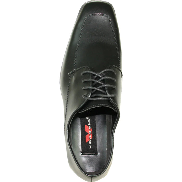 "Black Classic Moc Toe Men's Tuxedo Prom 2026 Shoe"
