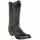 Black Snip Toe Caiman Tail Cowboy Boots