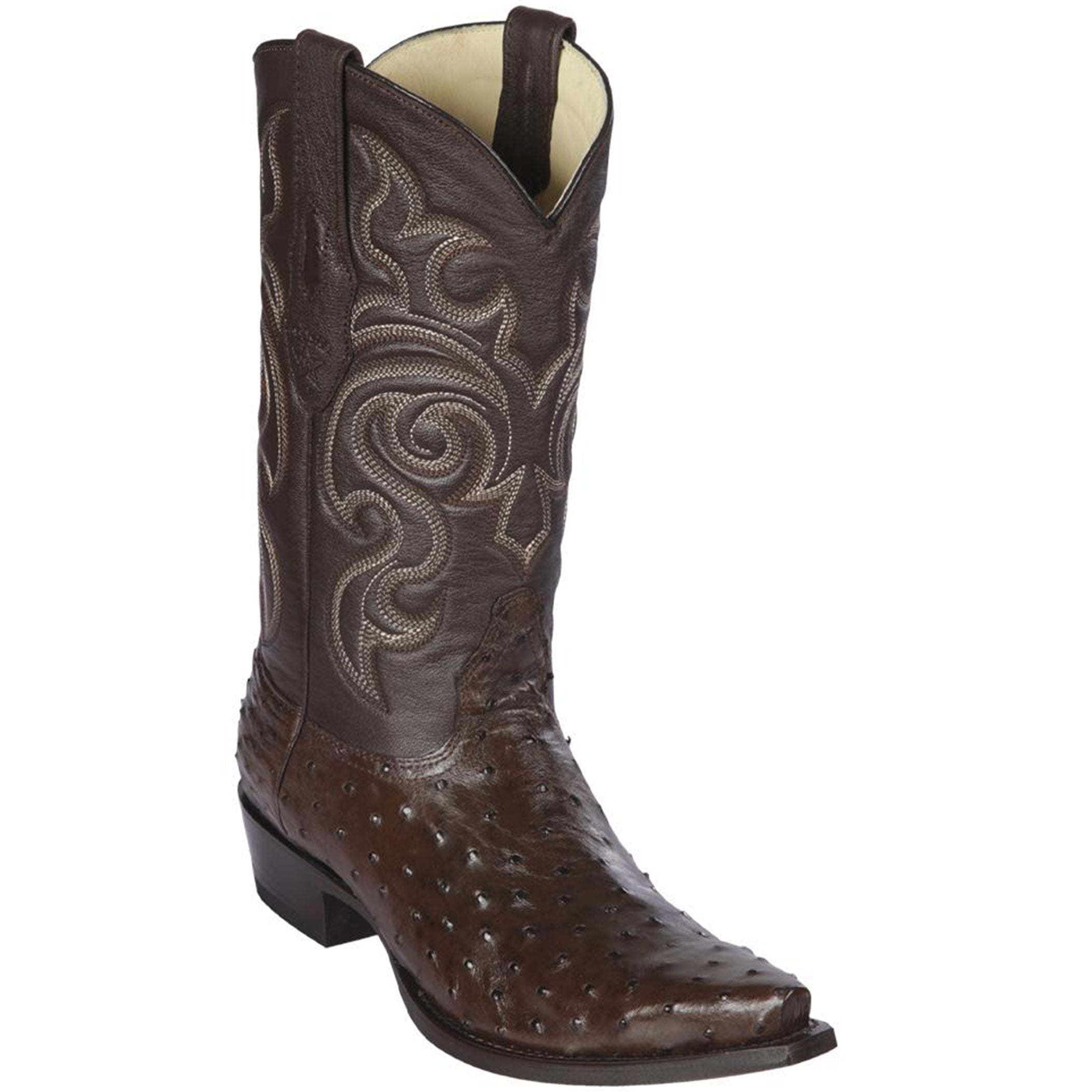 Brown Ostrich Boots - D