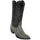 Black Ostrich Leg Boot Snip Toe