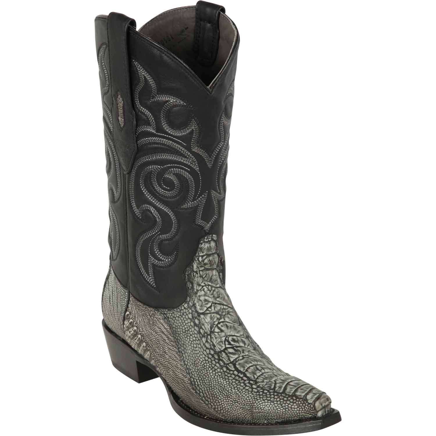 Men's Los Altos Original Ostrich Leg Snip Toe Boots - Blue