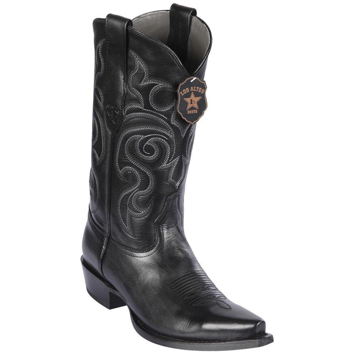 Black Snip Toe Cowboy Boots - EE