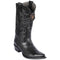 Black snip toe cowboy boot
