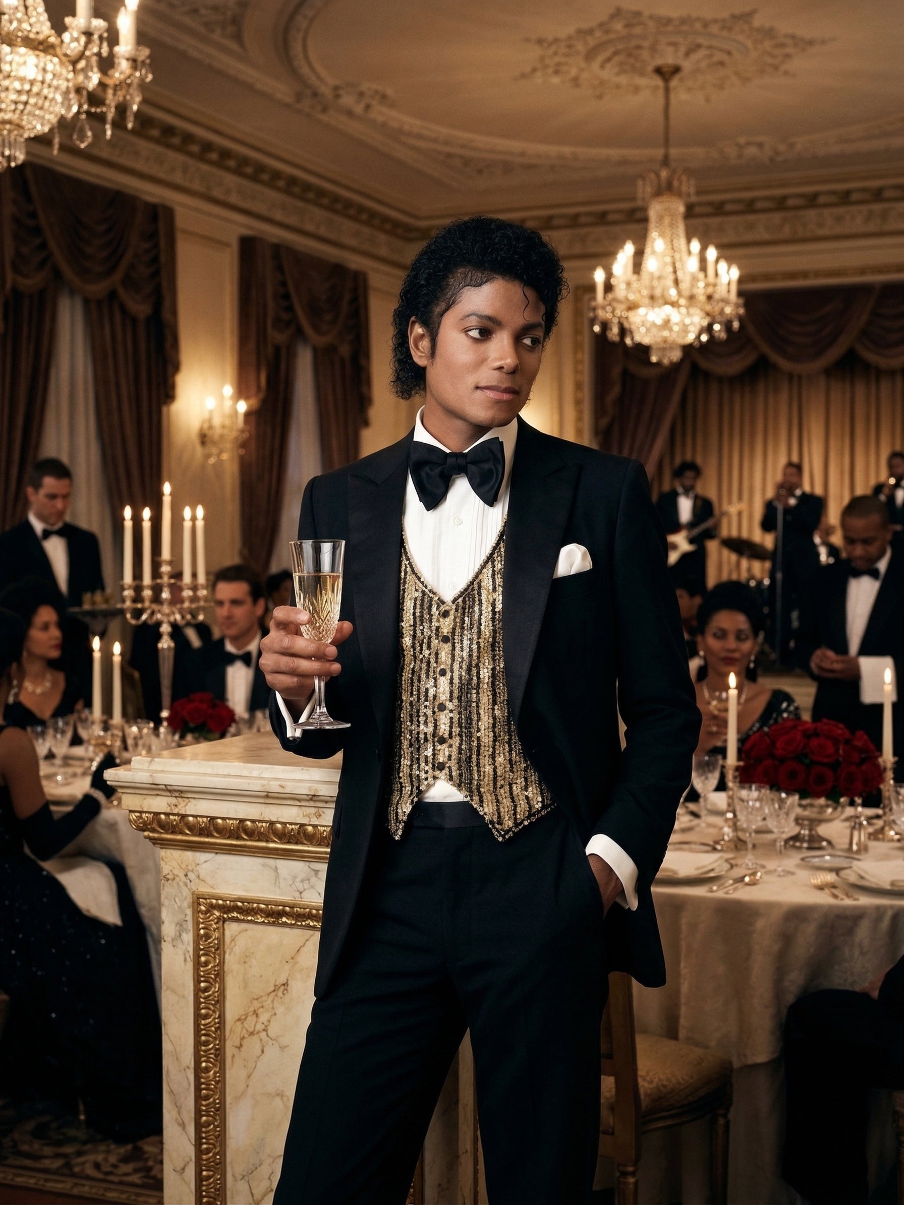 Men’s Black Tuxedo Blazer Michael Jackson Award Ceremony Vintage Jacket – Classic Formal, Elegant Party Dinner Jacket