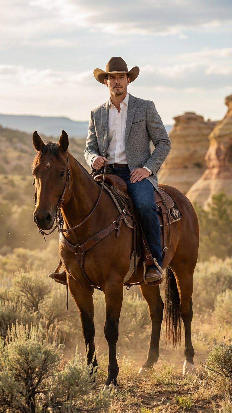 Men's Grey Tweed Herringbone Western Blazer Jacket  Style Look, Textured Formal Casual Sport Coat for Jeans - 34 Short or Extra Small