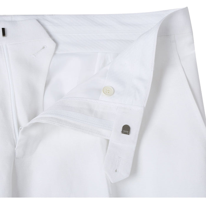 611-2 Men's New Slim Fit Checked Linen Suits