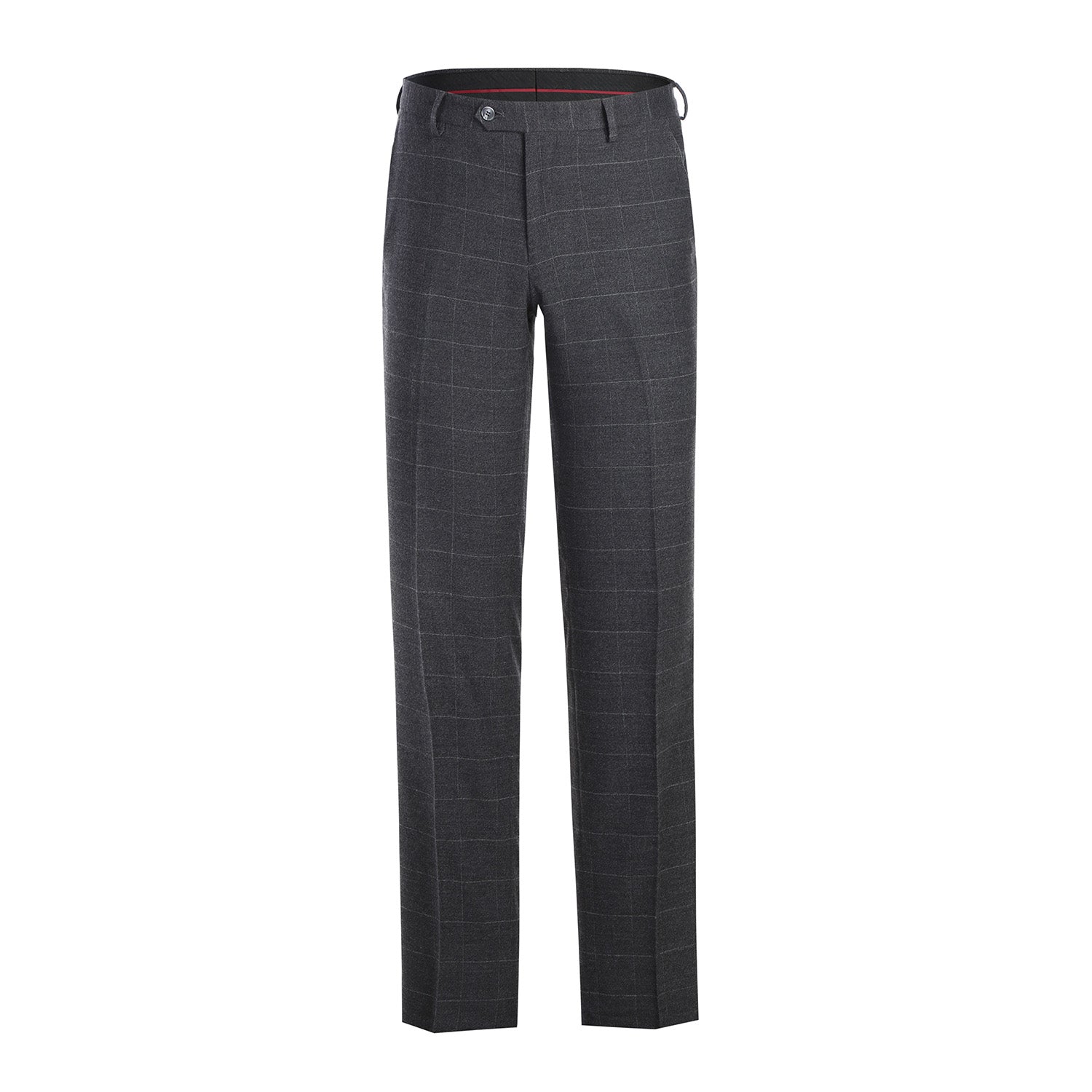 293-31 Men's Slim Fit Checked Suits - 38Lx32W