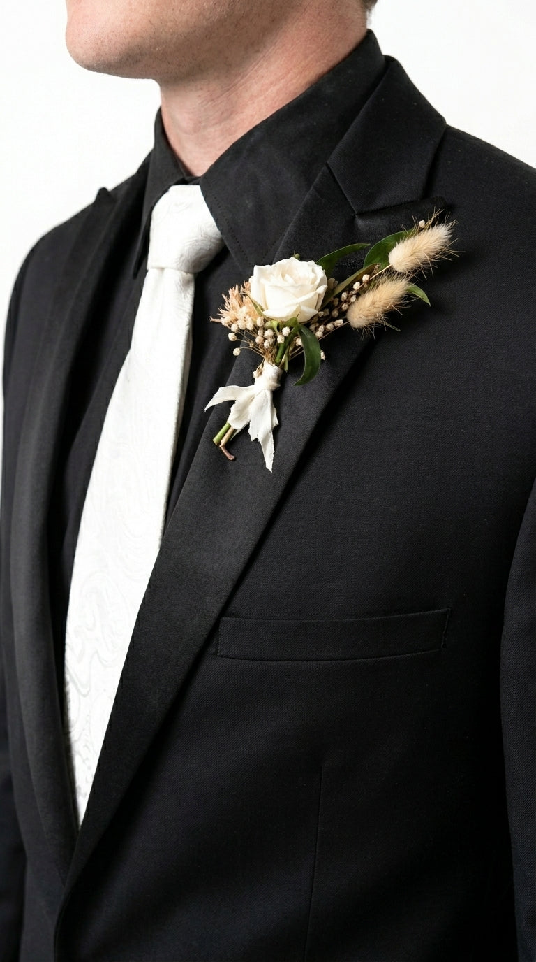Men’s Black Tuxedo Western Blazer – Cowboy Style Formal Sport Coat Jacket for Dinner Jacket - 36 Short