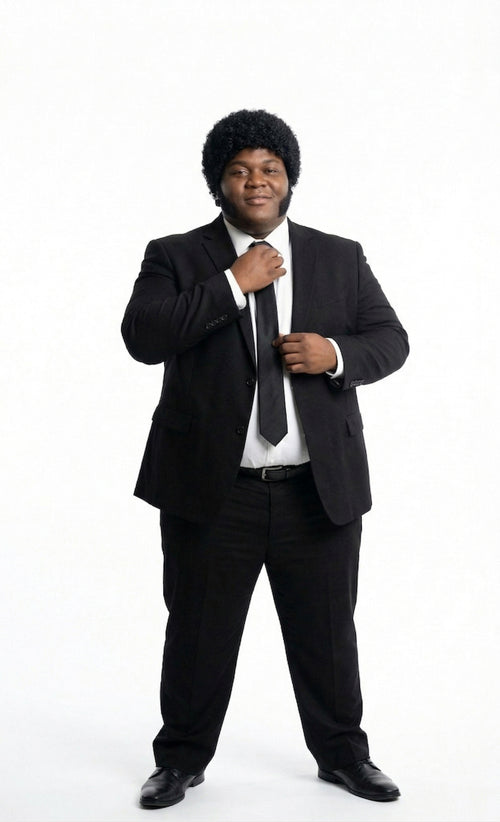 Mens Black Blazer – Jules Winnfield Inspired Pulp Fiction Style Classic Formal Blazer for Men Vintage Retro Jacket