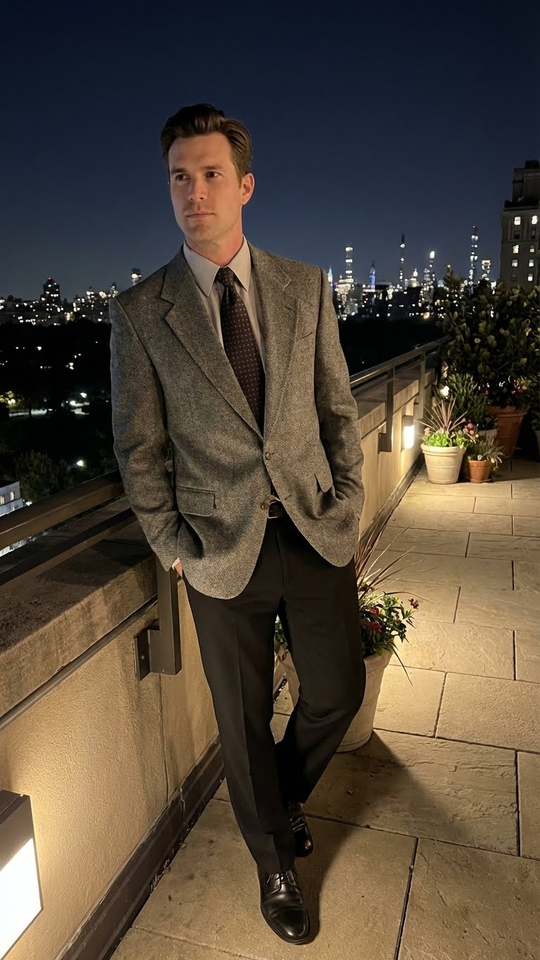 Men’s Dark Grey Blazer – Charcoal Grey Sport Coat Jacket - 36 Short