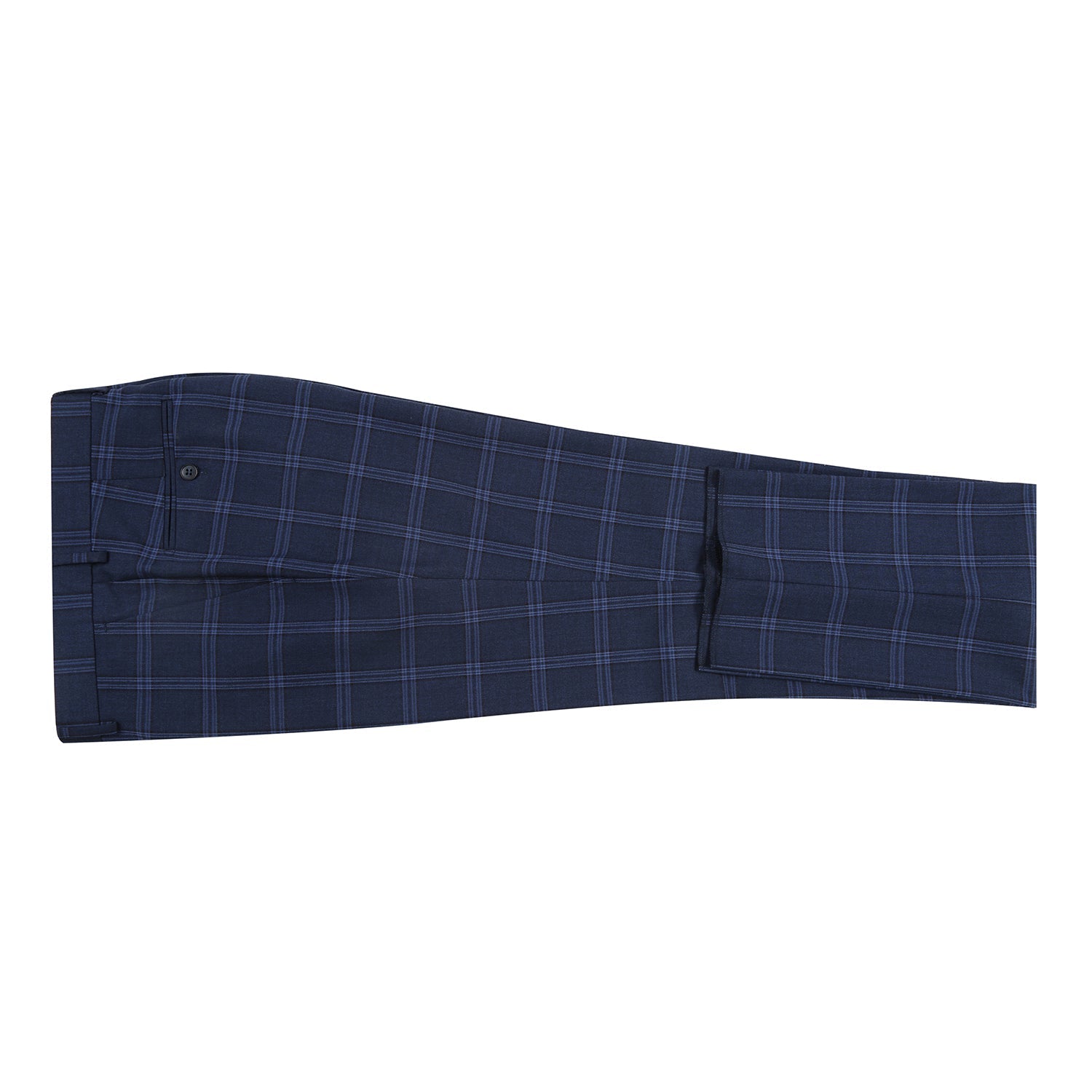 293-22 Men's Slim Fit Checked Suits - 38Lx32W