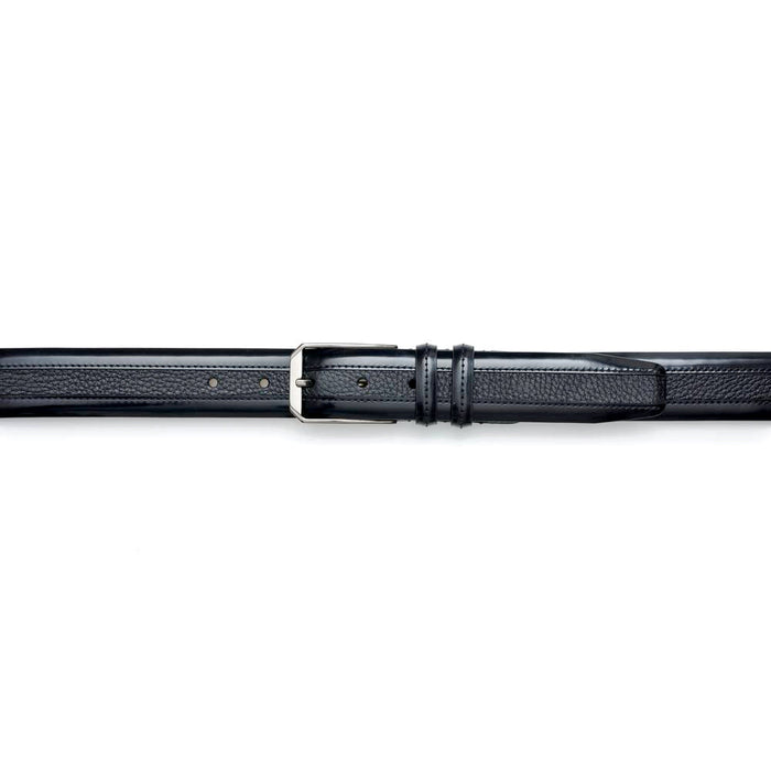 Mezlan Leather & Deerskin Belt - Luxury Italian Crafted