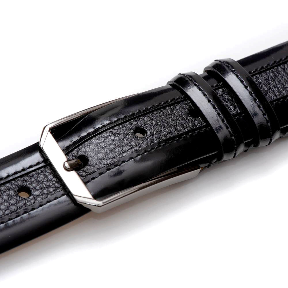 Mezlan Leather and Deerskin Belt - 38