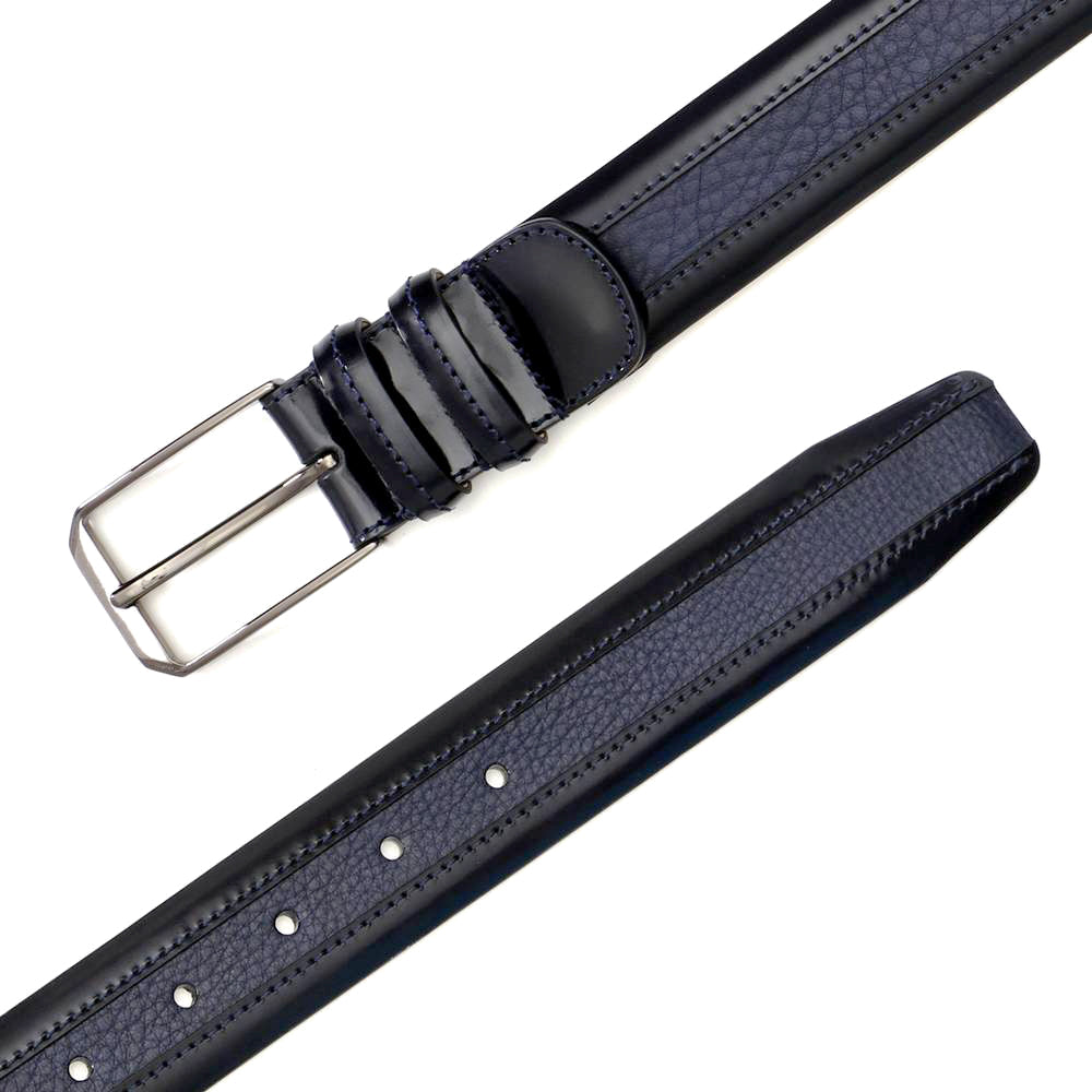 Mezlan Leather and Deerskin Belt - 38