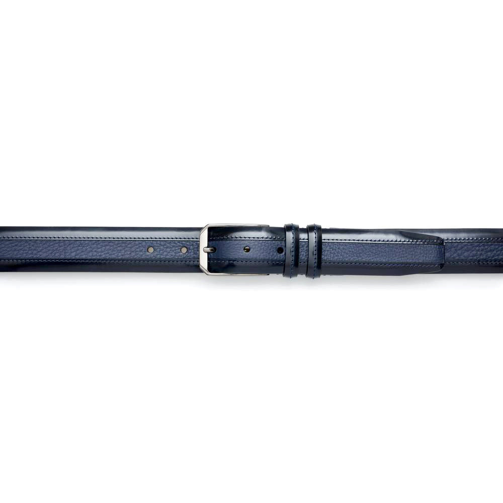 Mezlan Leather and Deerskin Belt - 38