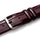 Mezlan Leather & Deerskin Belt Burgundy (AO11113)